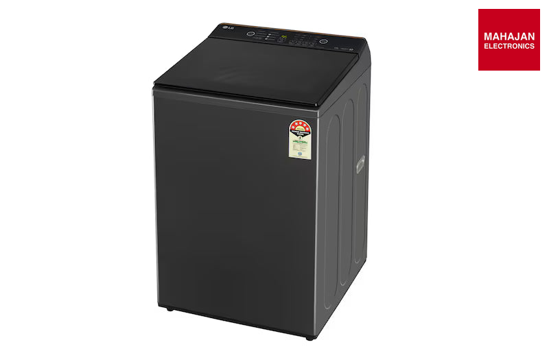 LG T90KMMB3Z 9Kg Top Load Washing Machine, Hard Water Wash, Middle Black, 5 Star-Online Mahajan Electronics – Mahajan Electronics Online.