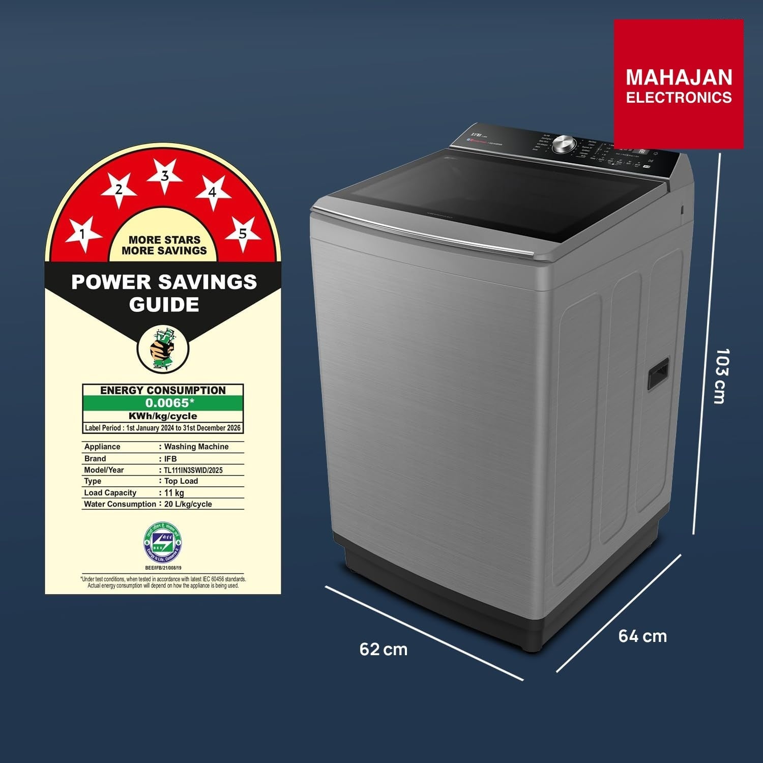 IFB TL111IN3SWID 11 Kg 5 Star AI Powered DeepClean® Technology Fully Automatic Top Load Washing Machine with – Mahajan Electronics Online.