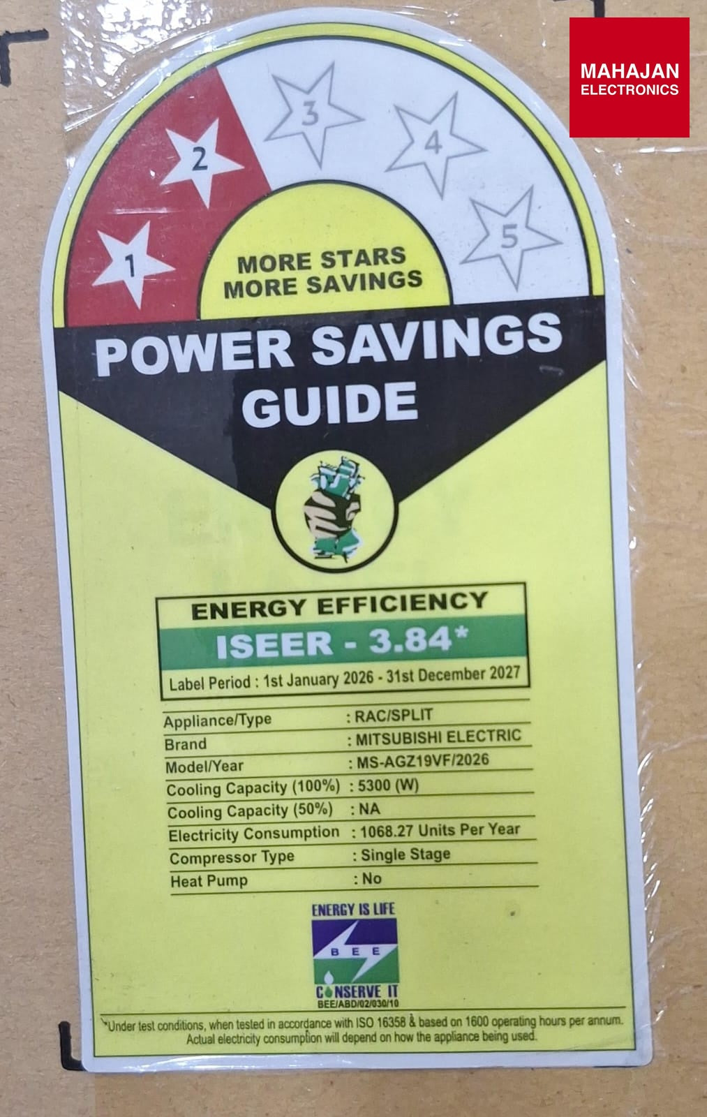 Mitsubishi Electric MS-MU-AGZ19VF-DA2-KT 1.6 Ton 2 Star Fixed Speed Split Air Conditioner-Online Mahajan – Mahajan Electronics Online.