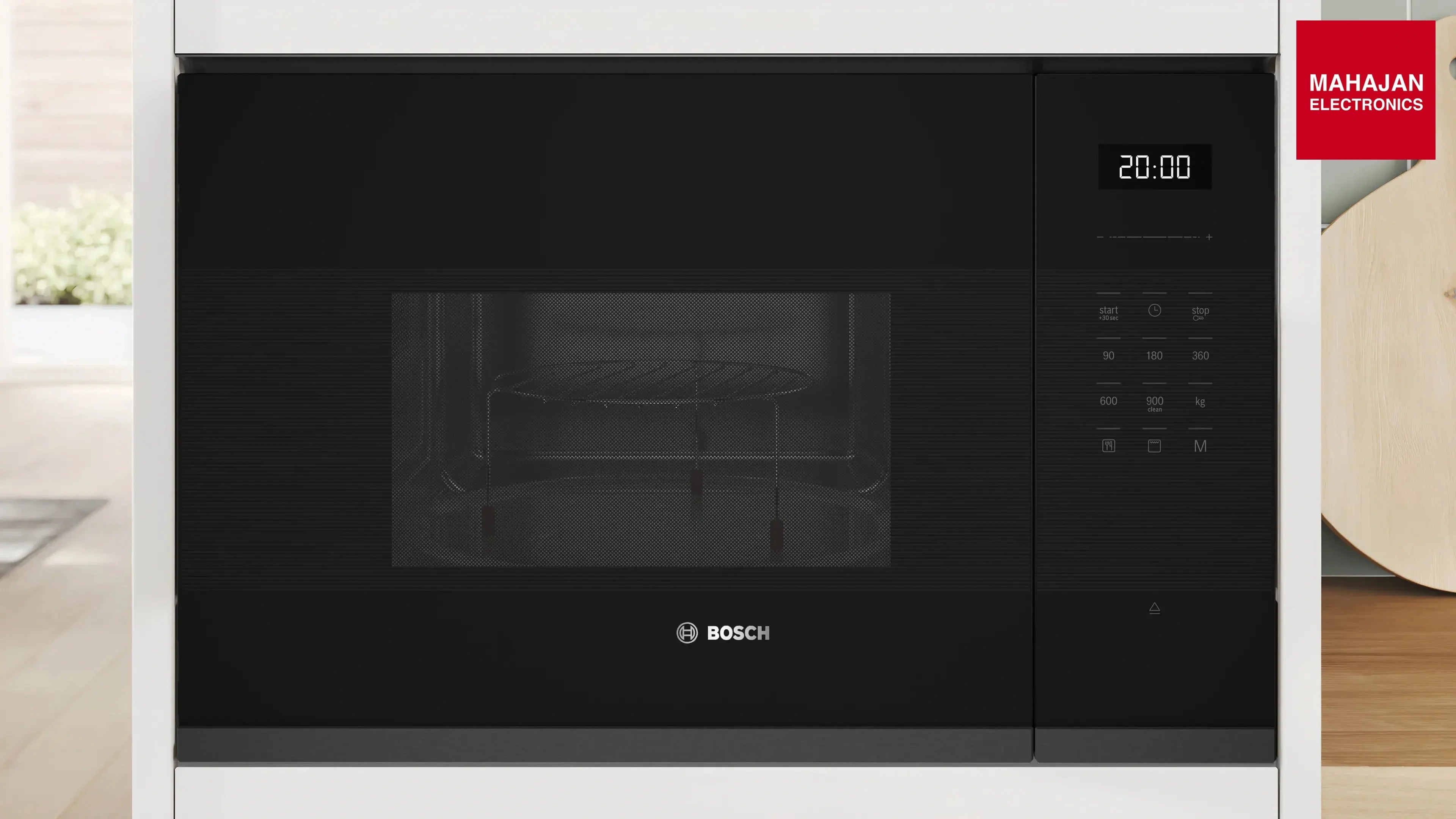 Bosch BEL554MB2I 25 Litre Series 6 Built-In Microwave Oven (Black, Stainless Steel Cavity) Bosch β Mahajan Electronics Online.