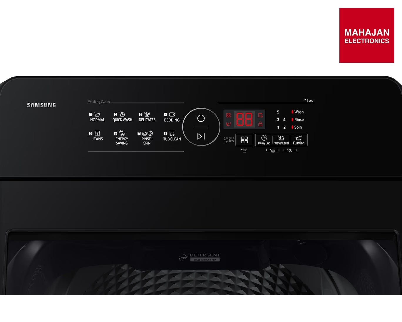 Samsung WA40F08D1C/TL 8 Kg 5 Star Fully Automatic Top Load Washing Machine-Online Mahajan Electronics – Mahajan Electronics Online.