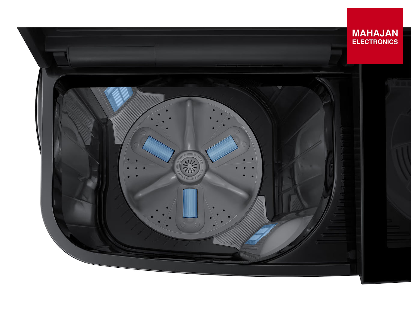 Samsung WT80F4560GD/TL 8.0 kg 5 Star Semi-Automatic Top Loading Washing Machine with Toughened Glass Lid-Dark โ Mahajan Electronics Online.