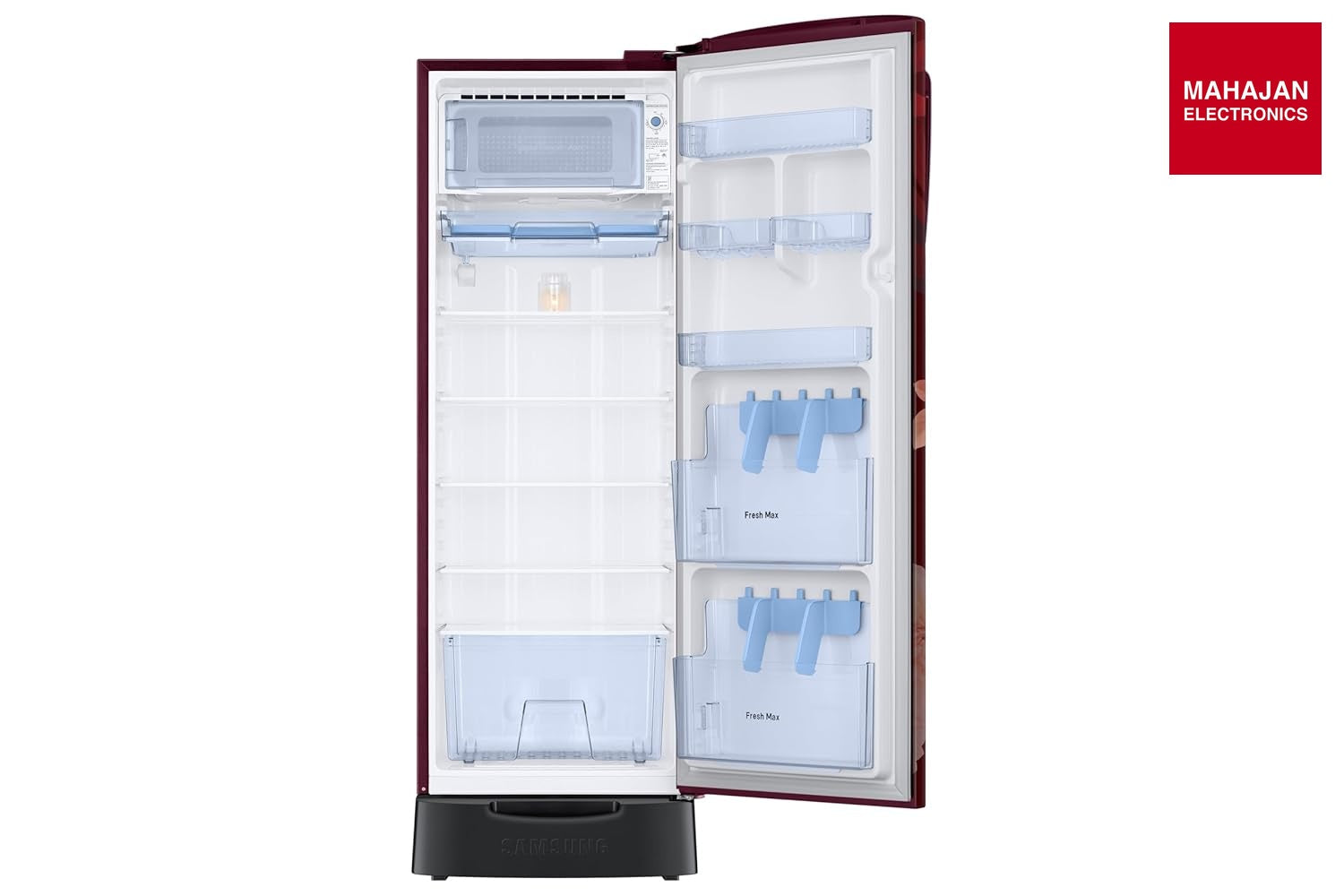Samsung RR26H3832BR/HL 246 L, 2 Star, Digital Inverter, Direct-Cool Single Door Refrigerator ( Begonia Red β Mahajan Electronics Online.