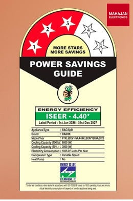 Daikin FTKL60XV16VAA 1.8 Ton 3 Star Inverter Split AC | Copper Condenser | PM2.5 Filter | Dew Clean – Mahajan Electronics Online.
