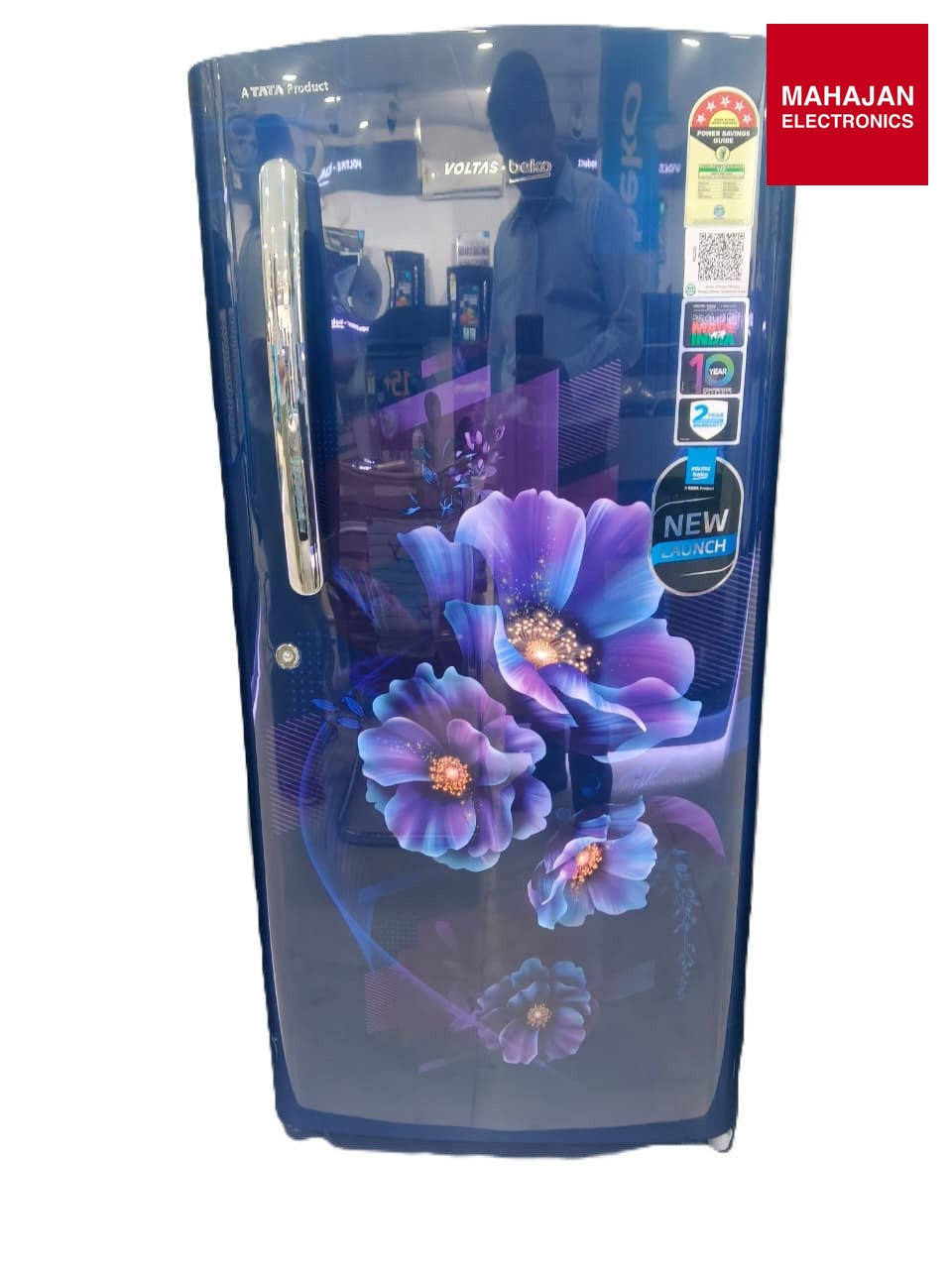 Voltas Beko VOLTBEK - RDC220V/5W0BBE0M000UGD 185L 5 Star Single Door Refrigerator , Bonita Blue | Direct Cool – Mahajan Electronics Online.