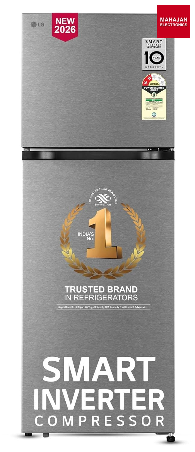 LG GLT2526XWDS 251 L, 2 Star, Frost-Free Smart Inverter Double Door Convertible Refrigerator ( Dazzle Steel β Mahajan Electronics Online.
