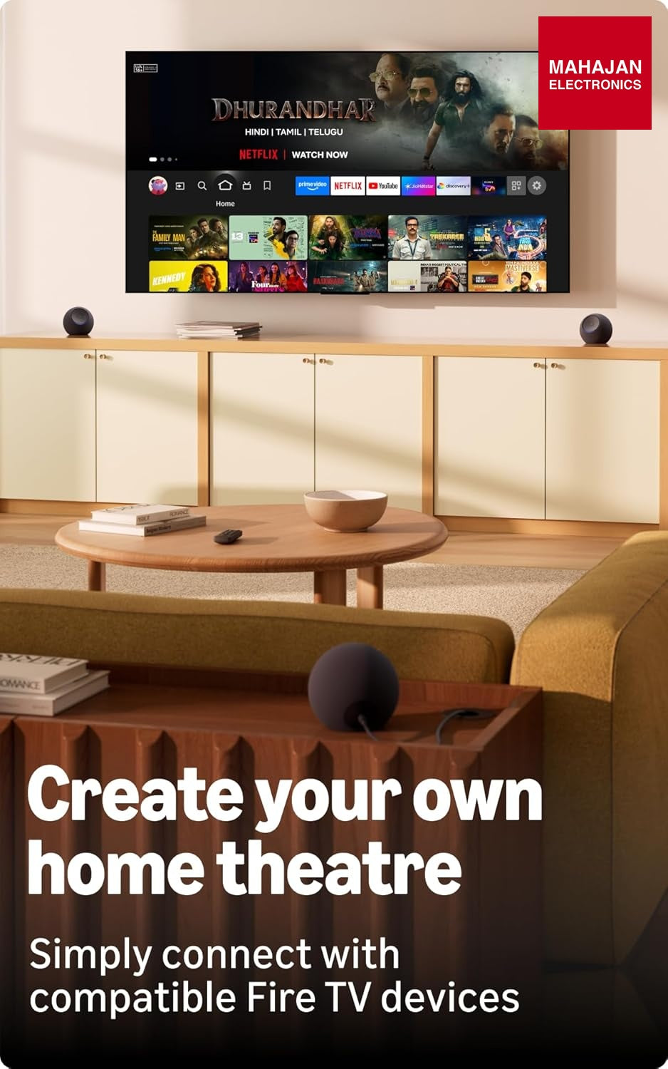 All-new Amazon Echo Dot Max, Alexa speaker with 3X bass and room-filling sound, hands-free smart home โ Mahajan Electronics Online.