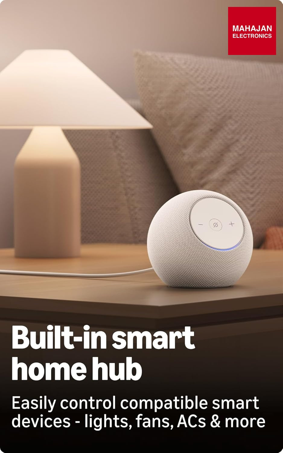 All-new Amazon Echo Dot Max, Alexa speaker with 3X bass and room-filling sound, hands-free smart home โ Mahajan Electronics Online.