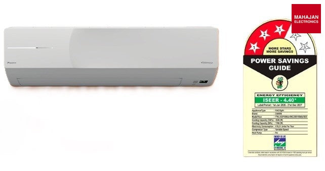 Daikin FTKL35XV16VAA 1 Ton 3 Star Inverter Split Air Conditioner | Copper Condenser | Hepta Sense | Dew Clean – Mahajan Electronics Online.