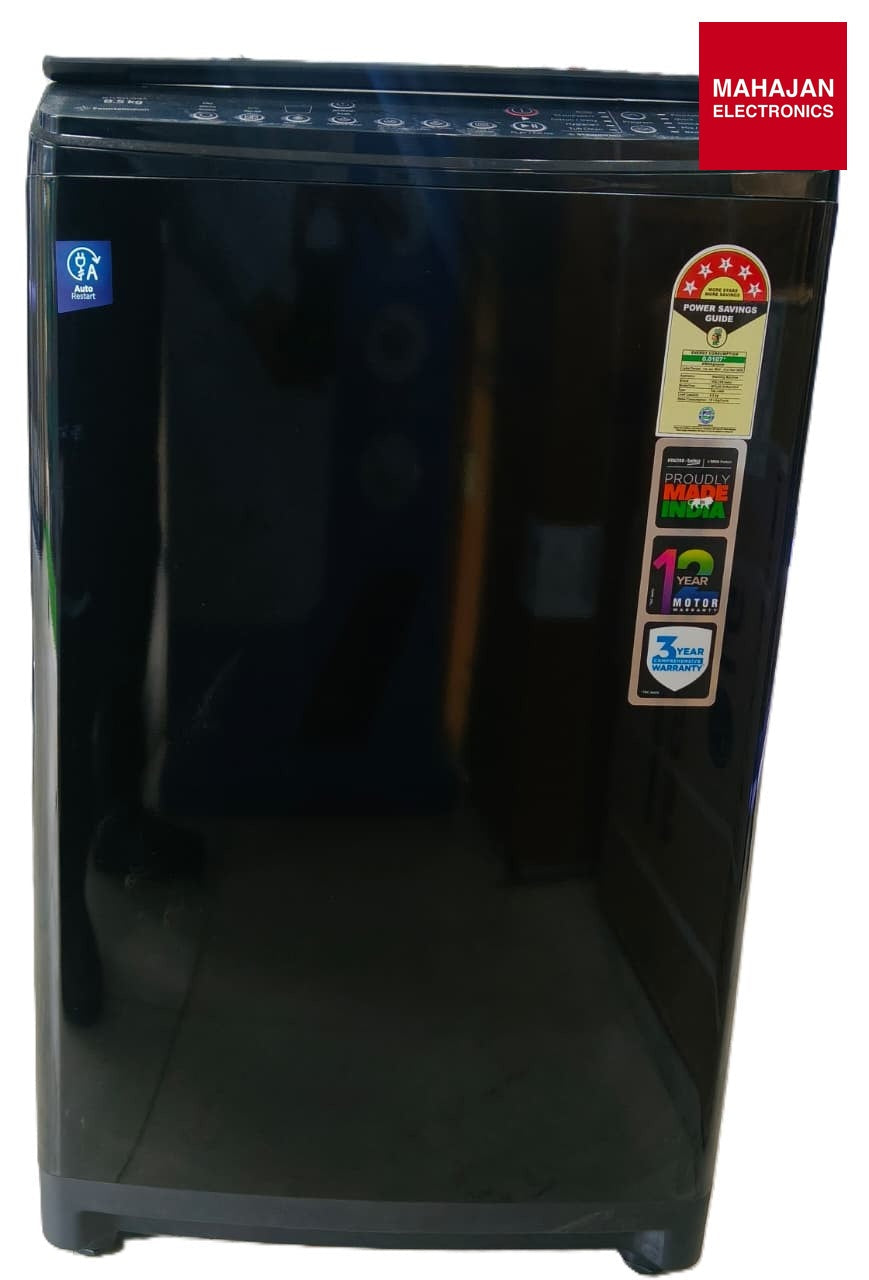 Voltas Beko WTL8512VAA/BPGJHD 8.5 Kg Fully Automatic Top Load Washing Machine | 5 Star | In-Built Heater | Black Voltas Beko