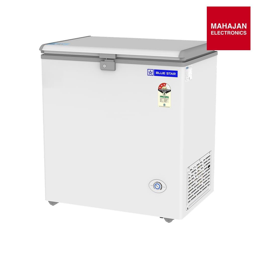 Blue Star HT3-N180, 180 Liter Hard Top Single Door Deep Freezer (161 Liter, White, 3-star) Bluestar