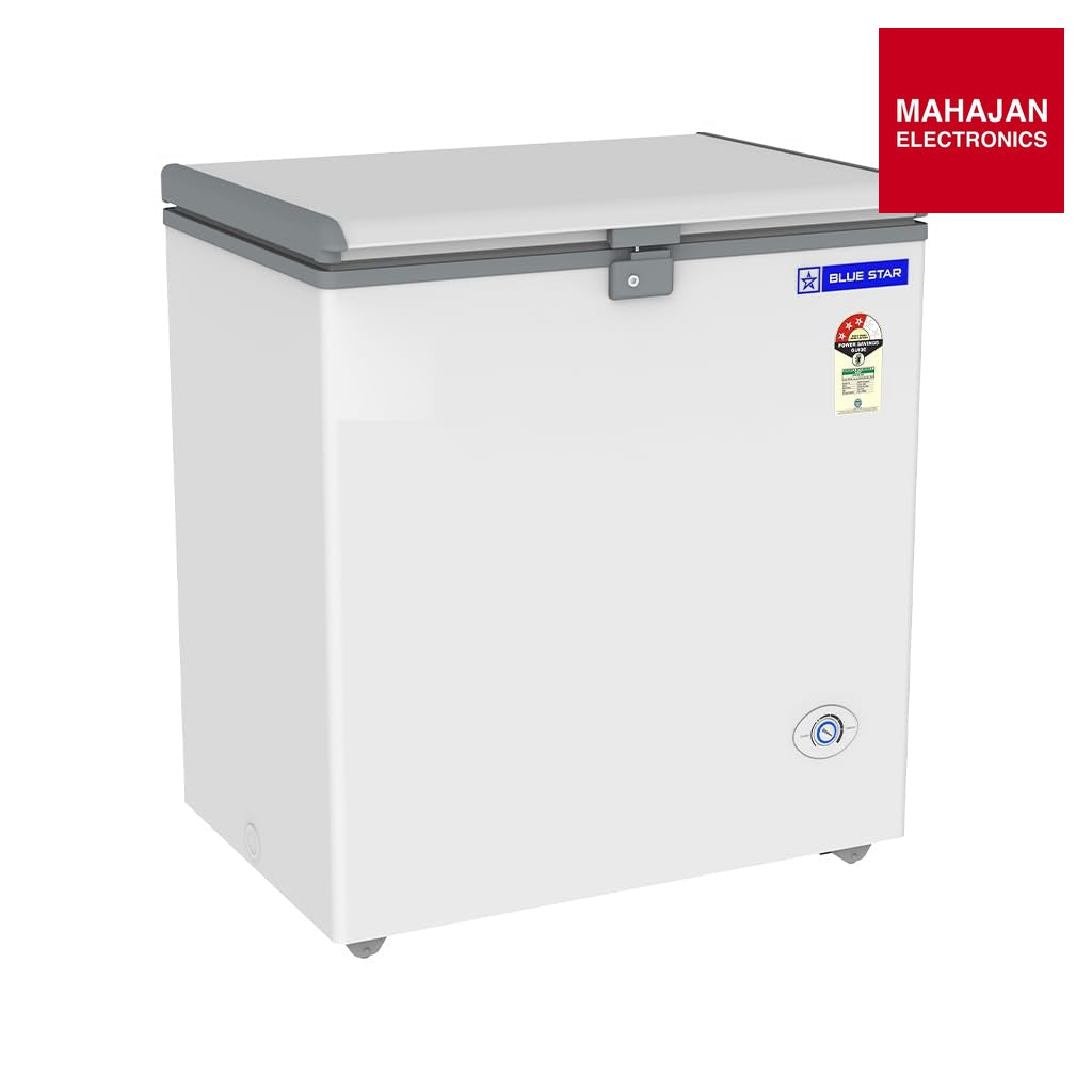 Blue Star HT3-N180, 180 Liter Hard Top Single Door Deep Freezer (161 Liter, White, 3-star) Bluestar