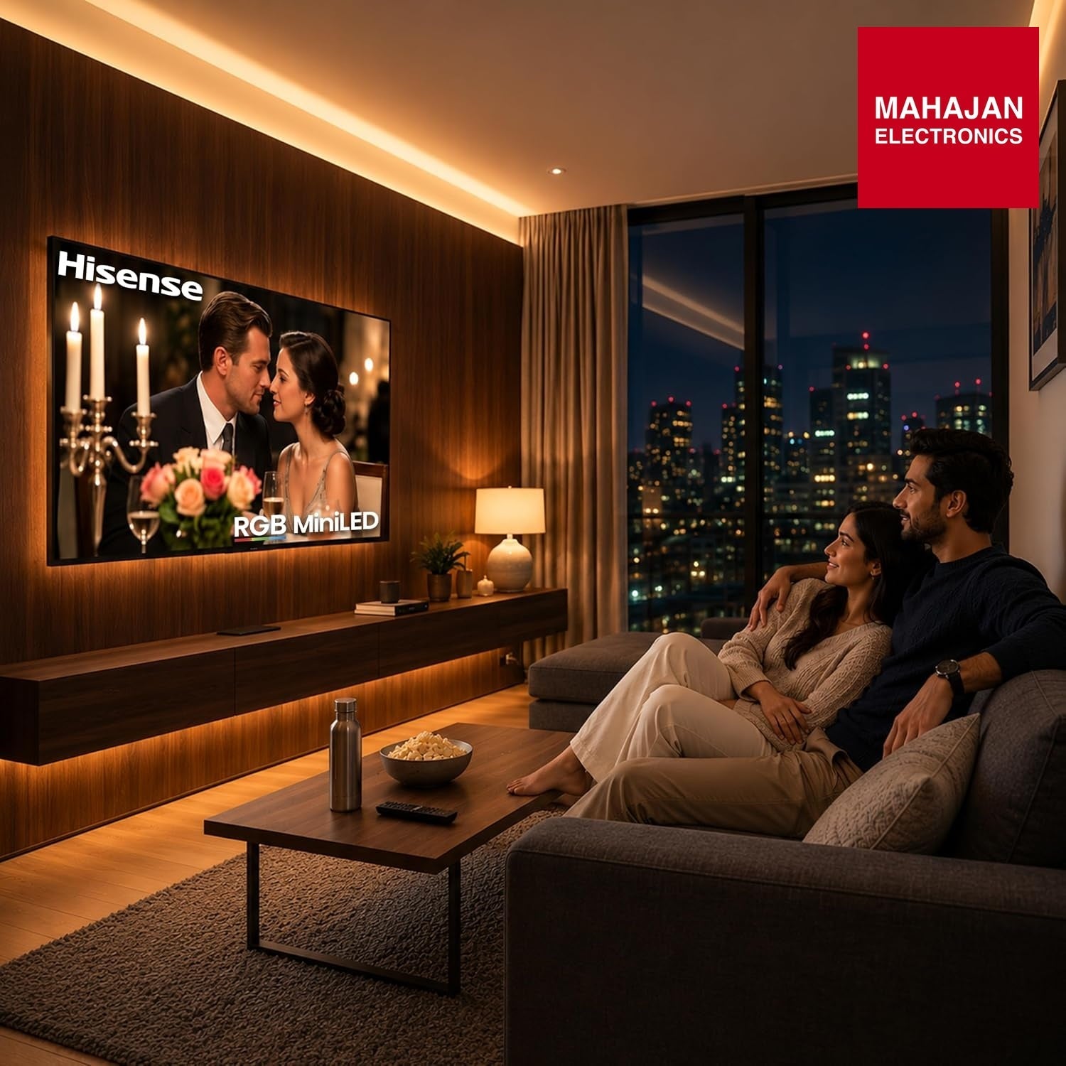 Hisense 55 Inch 55UR8S | RGB MiniLED | Hi-View AI Engine RGB | Native 180Hz Game Mode | Up to 3500 nits Peak Brightness | IMAX Enhanced | 2.1.2 Multi-Channel Surround | AI RGB Light Sensor Hisense