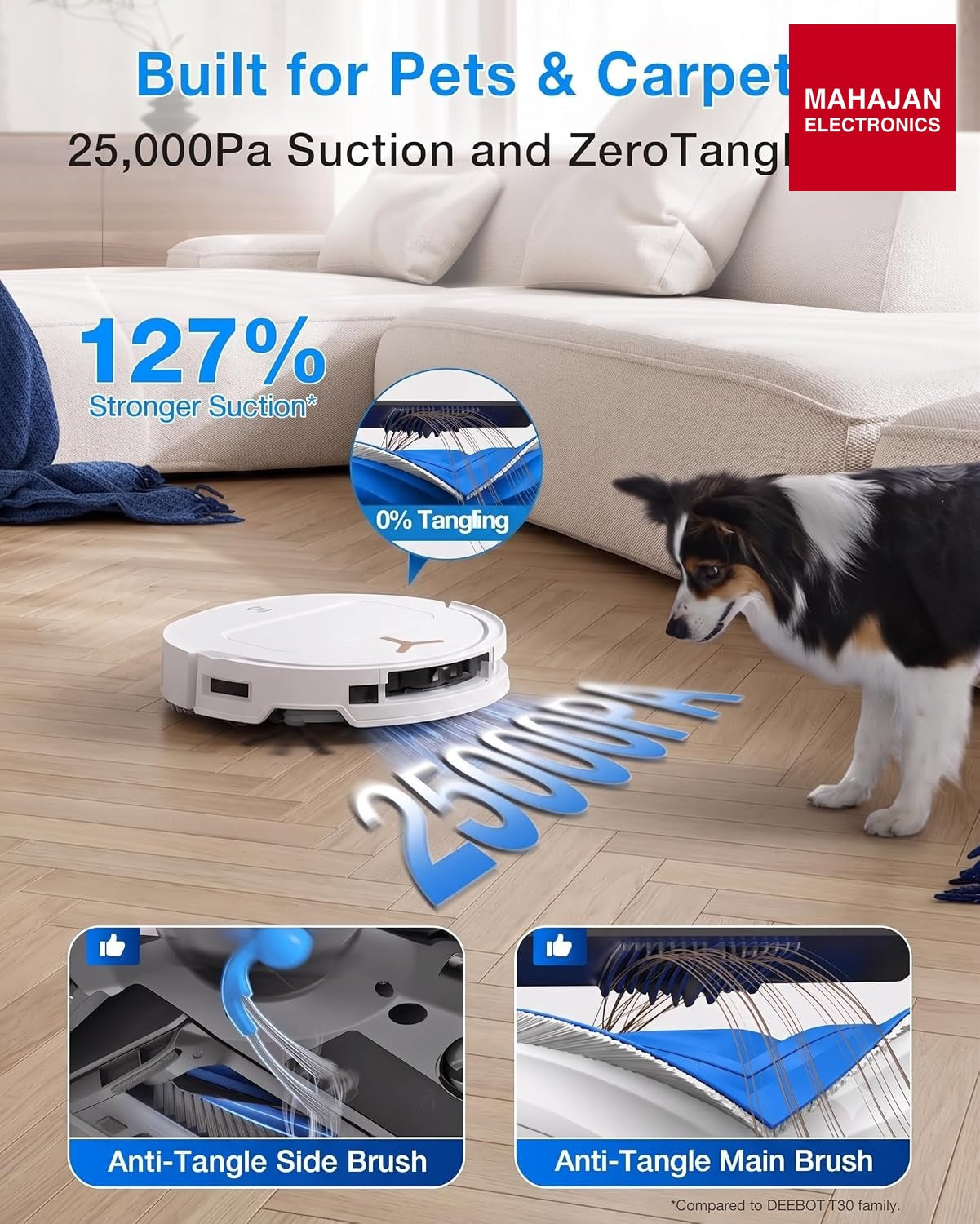 ECOVACS DEEBOT T50S Pro Omni Robot Vacuum & Mop | 25,000 Pa 2026 Launch ECOVACS