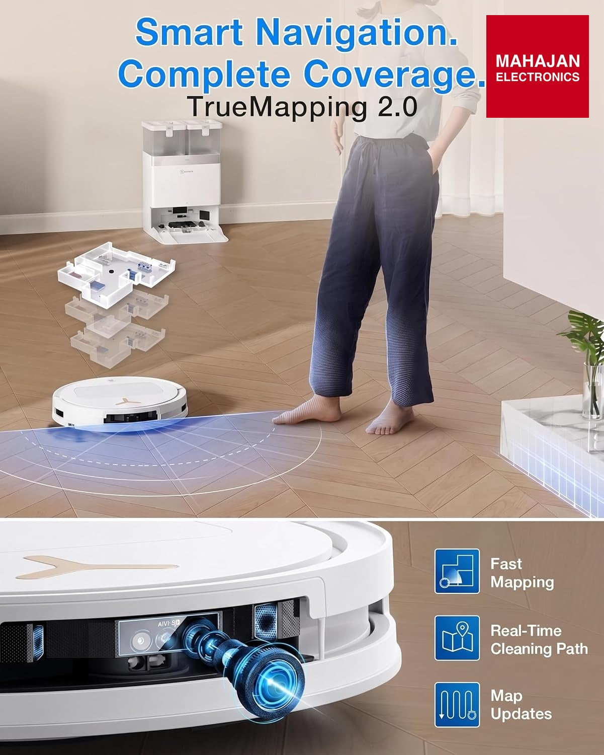 ECOVACS DEEBOT T50S Pro Omni Robot Vacuum & Mop | 25,000 Pa 2026 Launch ECOVACS