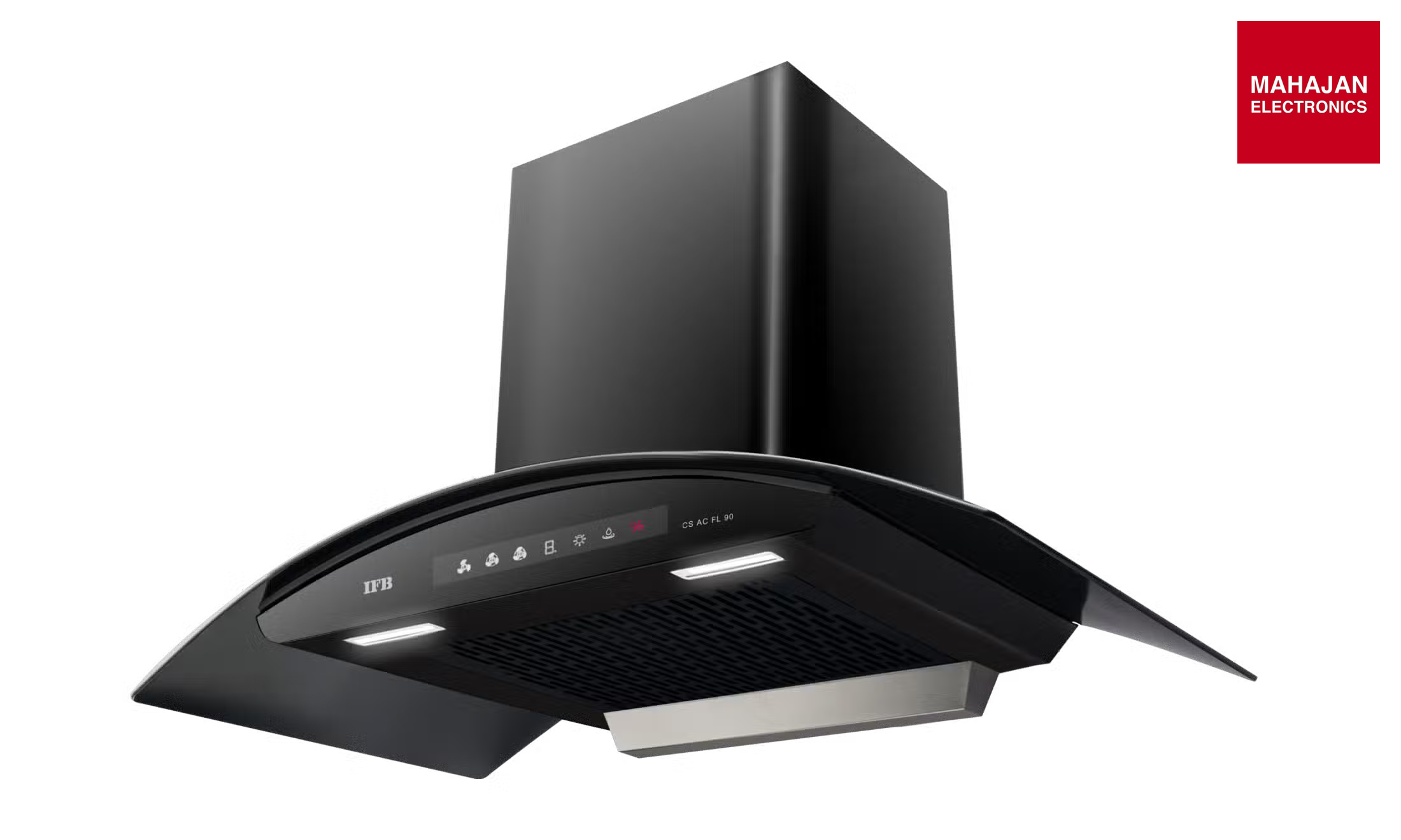 IFB CS AC FL PLUS 90, 90 cm Wall-Mounted Filterless Auto-Clean Kitchen Chimney with Hand Sensor & 3-Speed Motor IFB