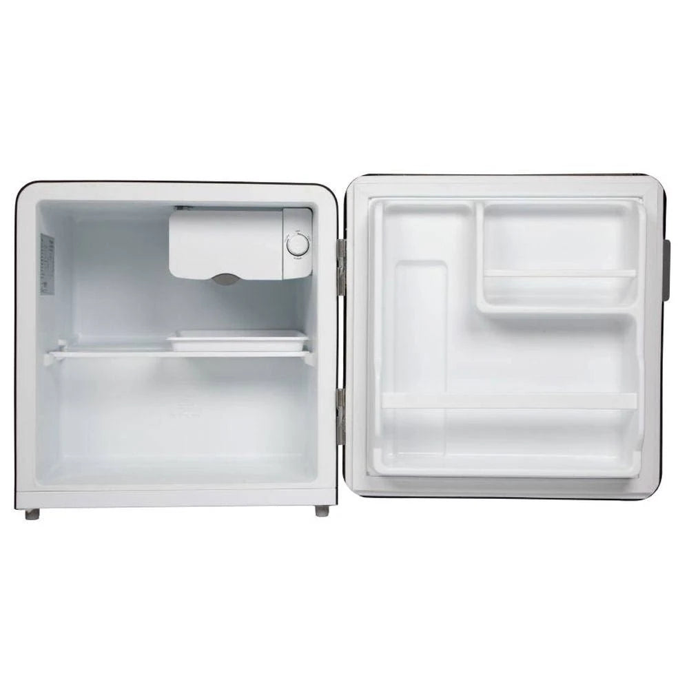 BPL BRC-F060RBPSGV 45L 2 Star Mini Bar Refrigerator with Curved Auto-Close Door, Chiller Tray & Tempered Glass Shelves – Gray