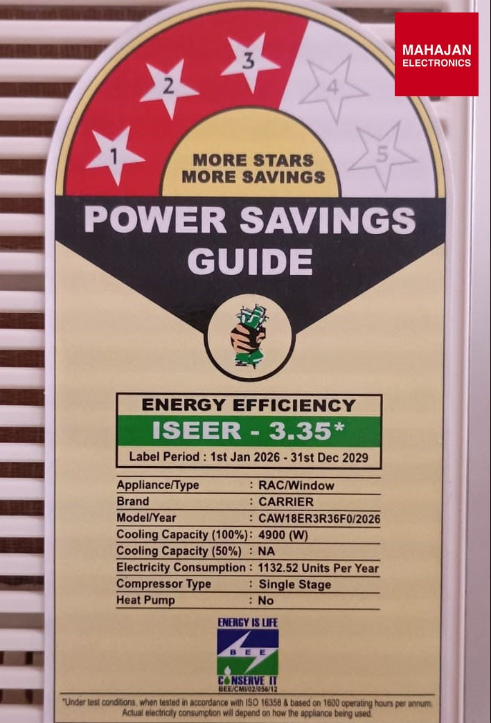 Carrier Estrella window AC – Mahajan Electronics