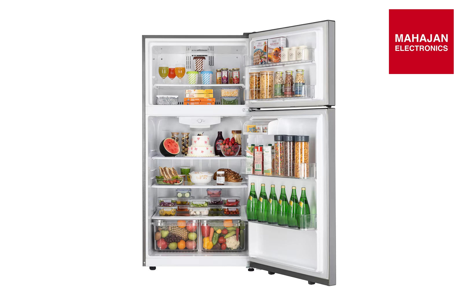 LG GLT6816ODPZ 674L Double Door Refrigerator with Smart Inverter Compressor and Multi-Air Flow, Shiny Steel Finish, 1 Star secondary product image with Mahajan Electronics logo