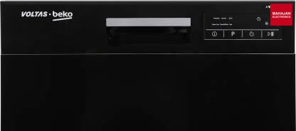 Voltas Beko DT8B 8 Place Table Top Dishwasher (Black, 6 Wash Programs, Low Noise, Compact Design) Voltas Beko
