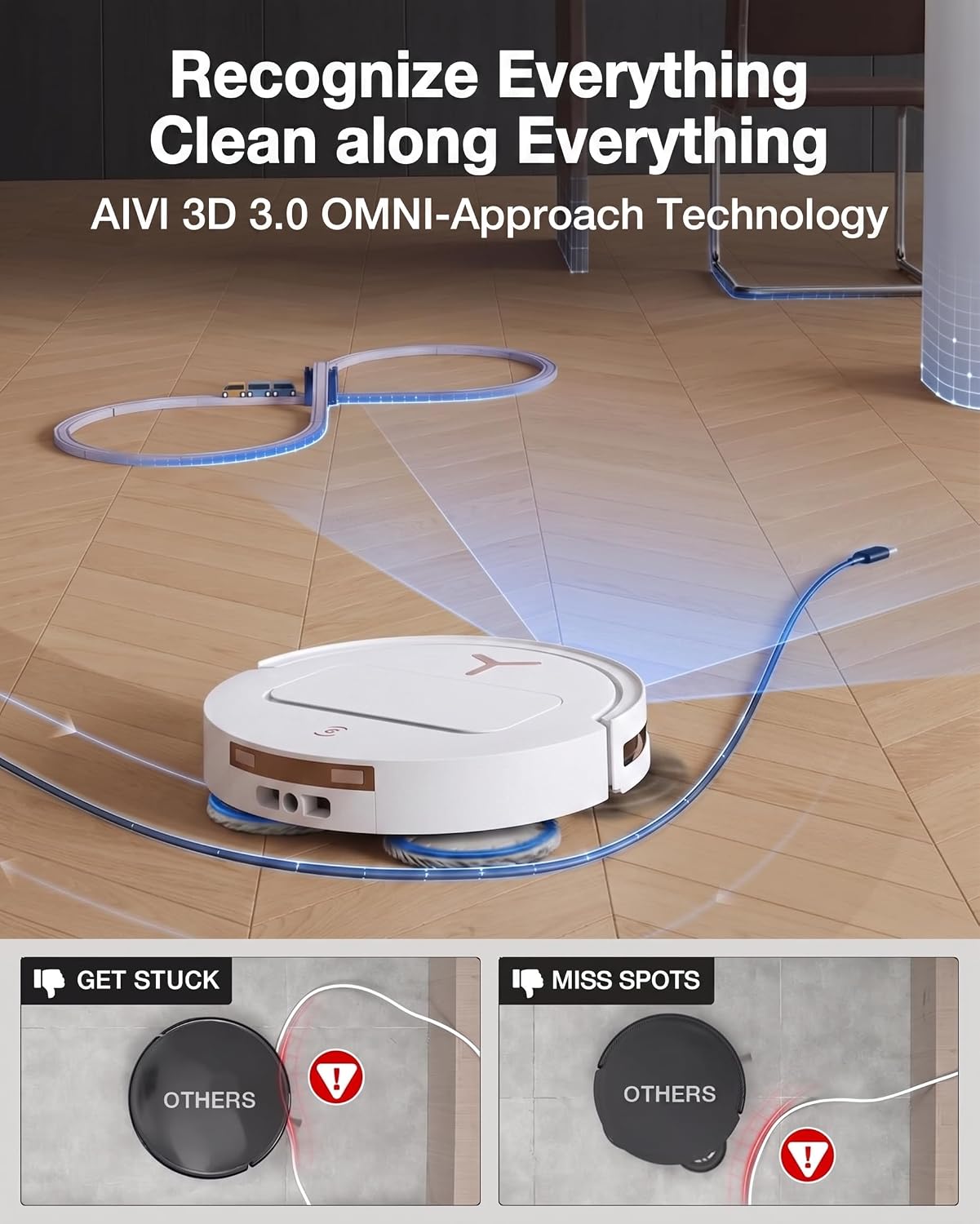 ECOVACS Deebot T50S Pro Omni 2-in-1 Robot Vacuum Cleaner & Mop, 2026 New Launch, 25000 Pa Suction, 8.1 cm Slimmest DEEBOT, Extendable Mop, Self-Empty & Self-Wash Omni Station, Hot Air Drying-Online Mahajan Electronics