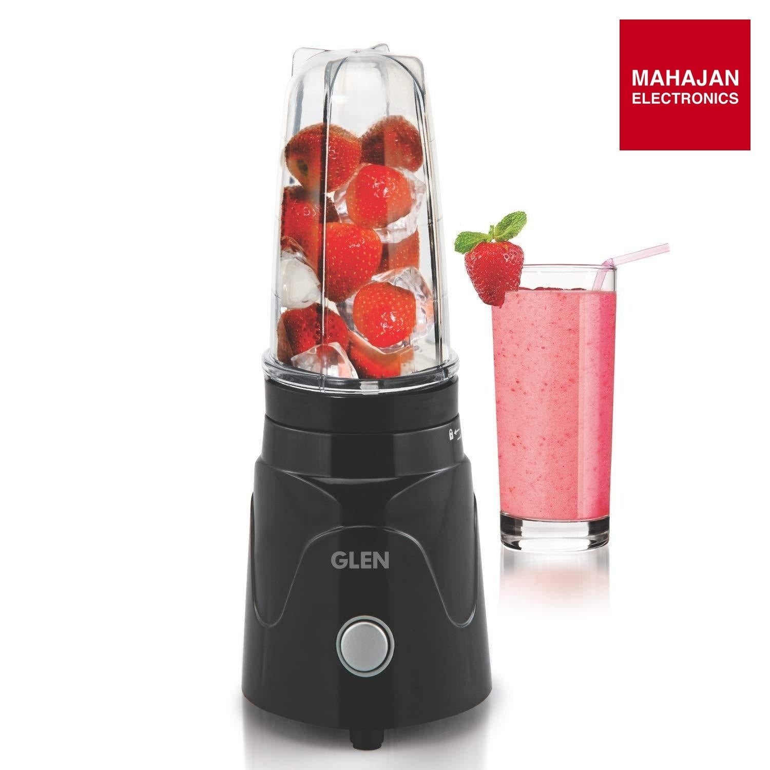 Glen SA 4048 Active Blender | 350W Compact Mixer Grinder | 2 Jars & Blades | Smoothies, Chutneys, Masalas | Mahajan Electronics Delhi NCR GLEN