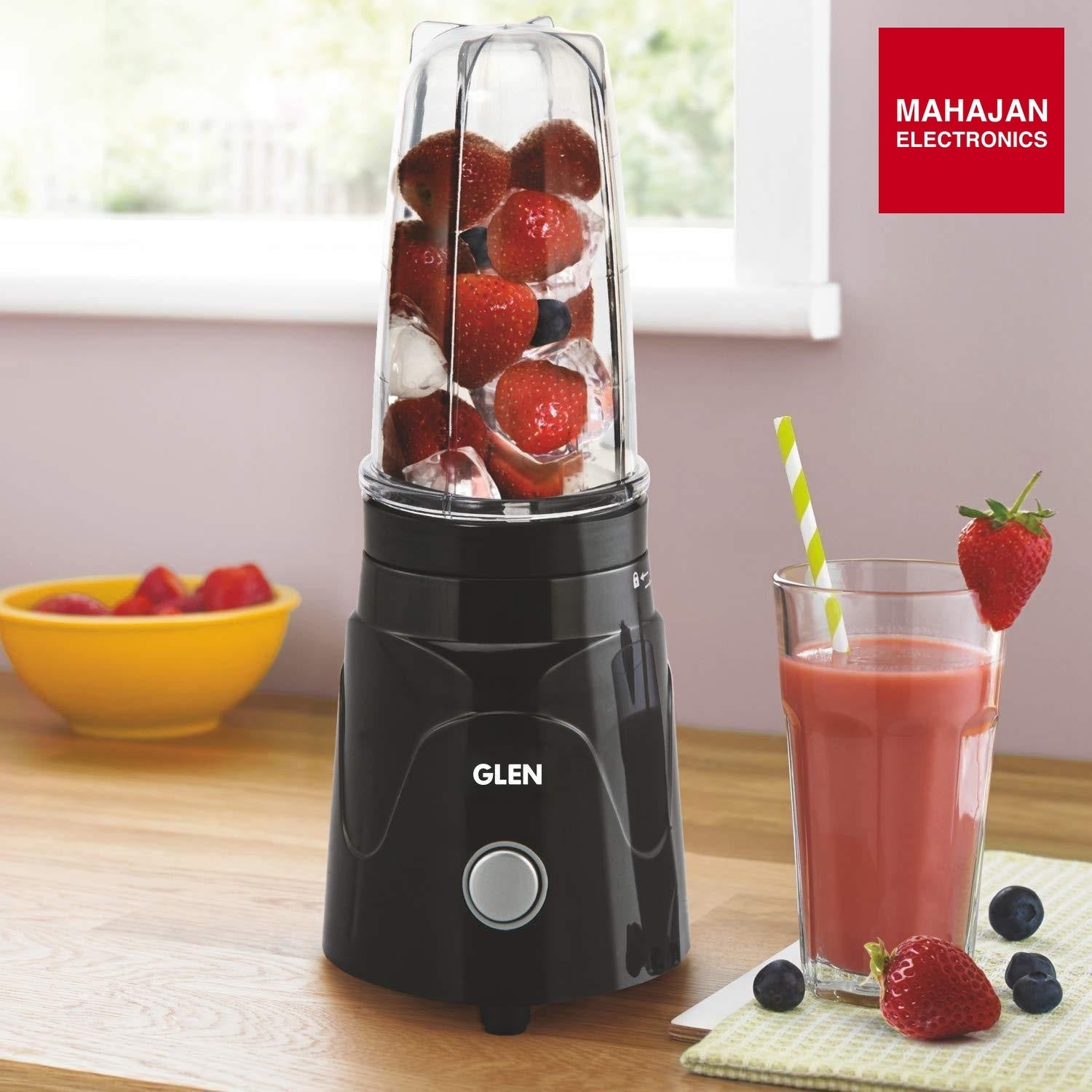 Glen SA 4048 Active Blender | 350W Compact Mixer Grinder | 2 Jars & Blades | Smoothies, Chutneys, Masalas | Mahajan Electronics Delhi NCR GLEN