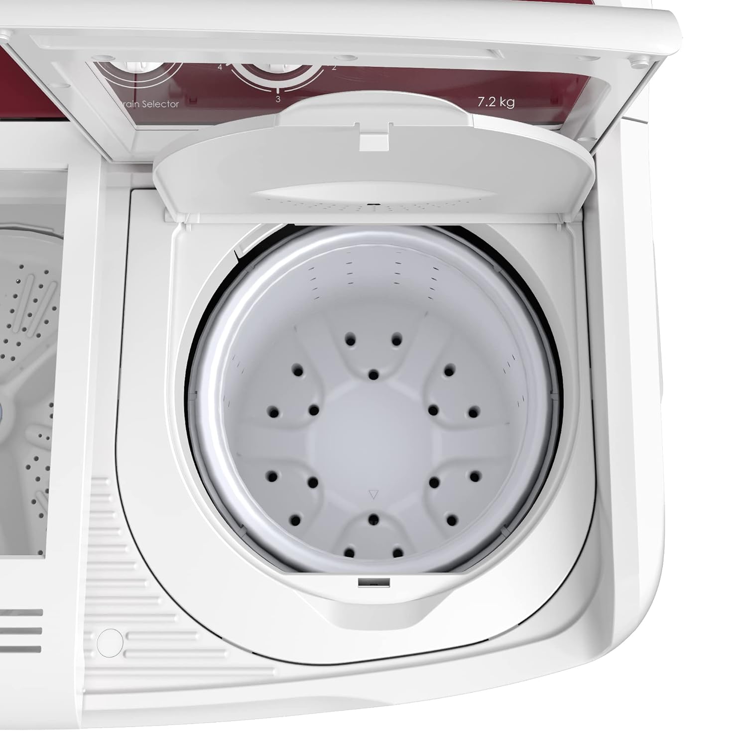 Godrej WS EDGE CLS+ 72 TN3 M WNRD 7.2 Kg Semi-Automatic Top Loading Washing Machine Appliance ( Wine Red ) (TOUHENED GLASS)-Online Mahajan Electronics