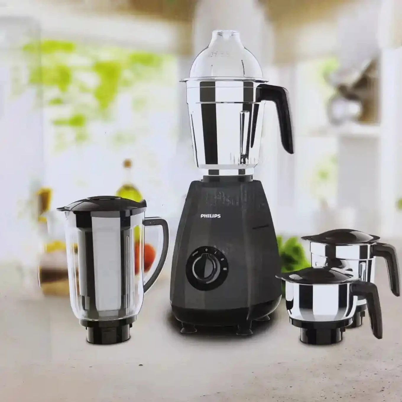 PHILIPS HL7704/00 1000 W Juicer Mixer Grinder (HL7704/00 black | 4 Jars | Black Philips online mahajan electronics