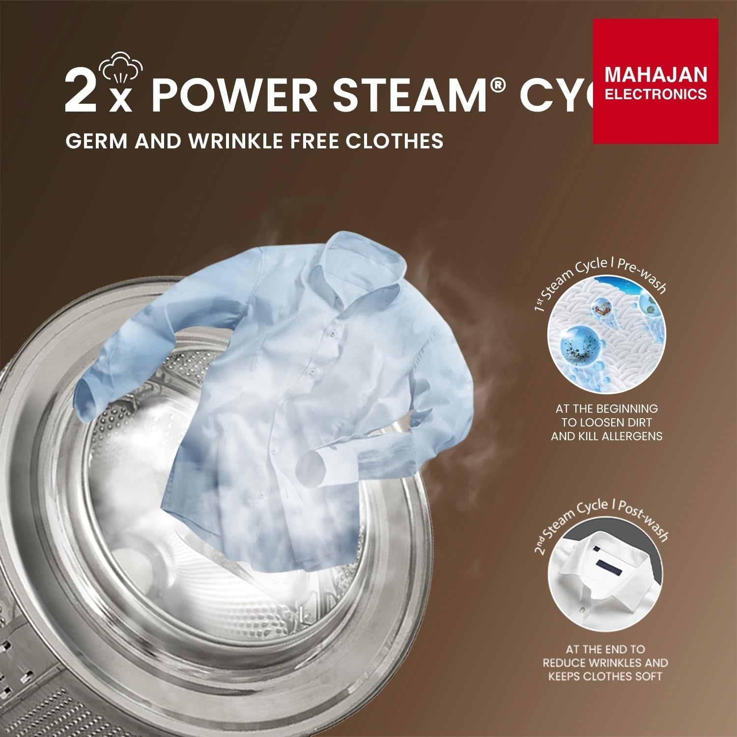 IFB EXECUTIVE PLUS MBN 1014K CMS 10 Kg 5 Star, DeepClean® Technology, AI Powered, WiFi, Fully Automatic Front Load Washing Machine (PowerSteam®,9 Swirl, Steam Refresh, Inbuilt Heater, Eco Inverter, Mocha) IFB