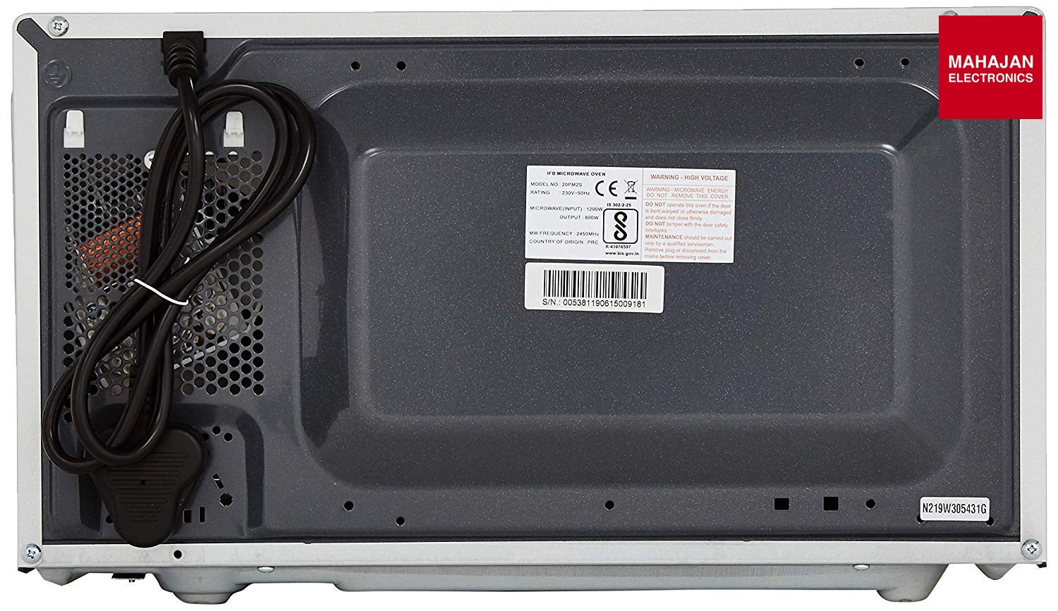 IFB 20PM2S secondary product image 5 with Mahajan Electronics logo