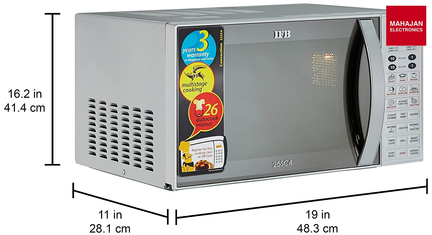 IFB 25SC4 secondary product image 2 with Mahajan Electronics logo