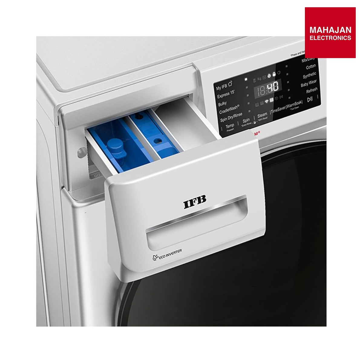 IFB Senator SXN 8012K CMS 8 Kg Fully Automatic Front Load Washing Machine with DeepClean & Eco Inverter Motor (Silver) – Mahajan Electronics Online.