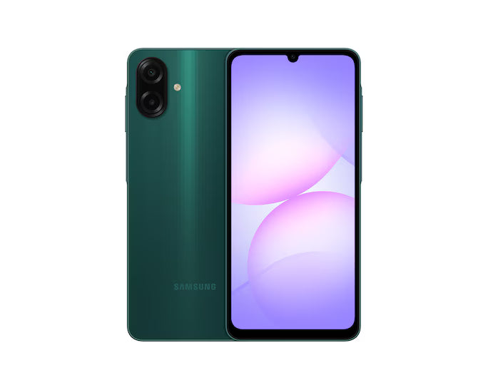 Samsung Galaxy A07 LTE (Green, 4GB RAM, 64GB Storage) | 50MP Dual Camera | 6.7 Inch HD+ Display | 90Hz Refresh Rate | MediaTek Helio G99 (6nm) | IP54 | 6 Gen OS Upgrade and Security Update Mahajan Electronics Online