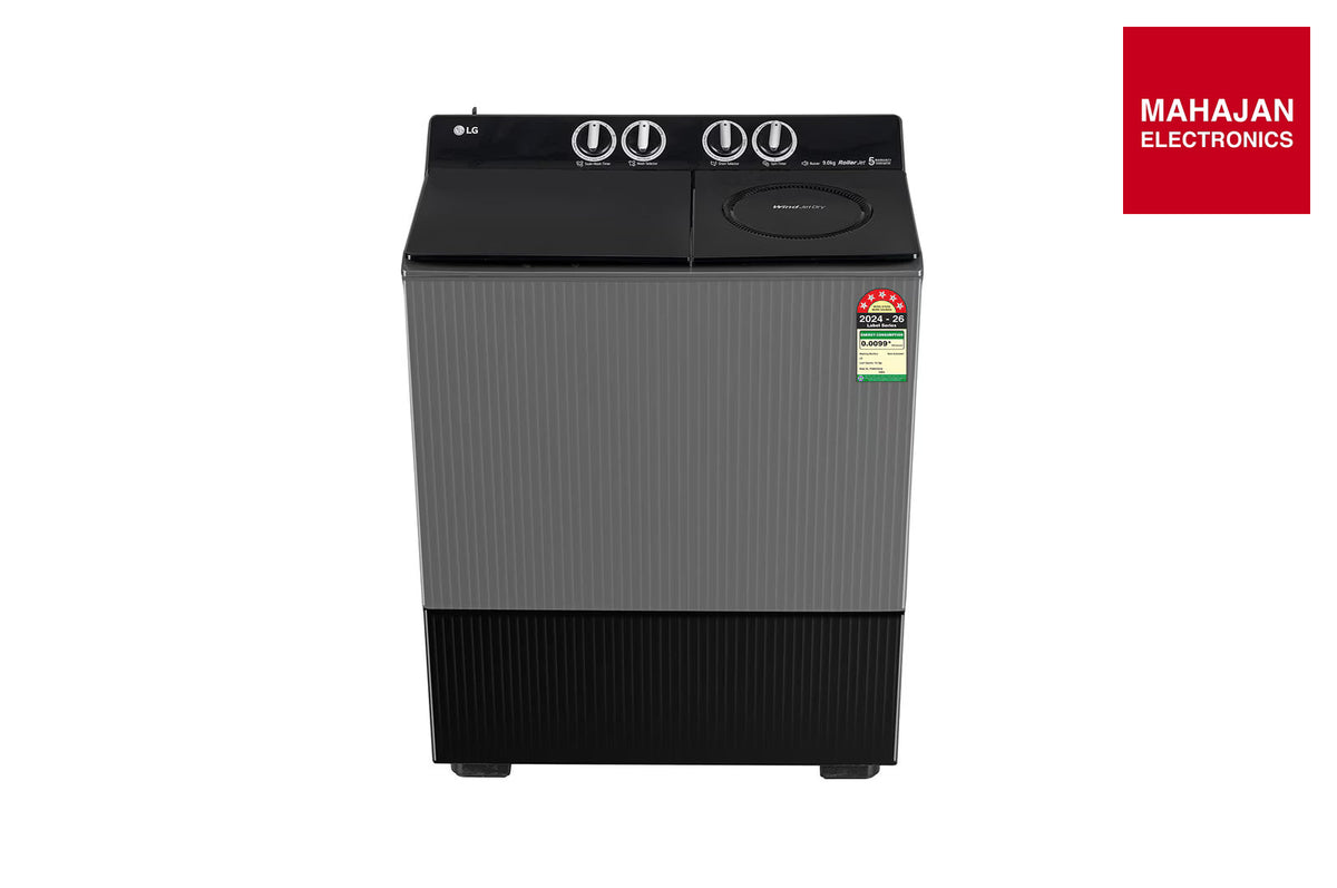 LG PX900H3SK4Z 9 KG Semi Automatic Washing Machine with Roller Jet Pulsator+, Rat Away Technology, Wind Jet โ Mahajan Electronics Online.