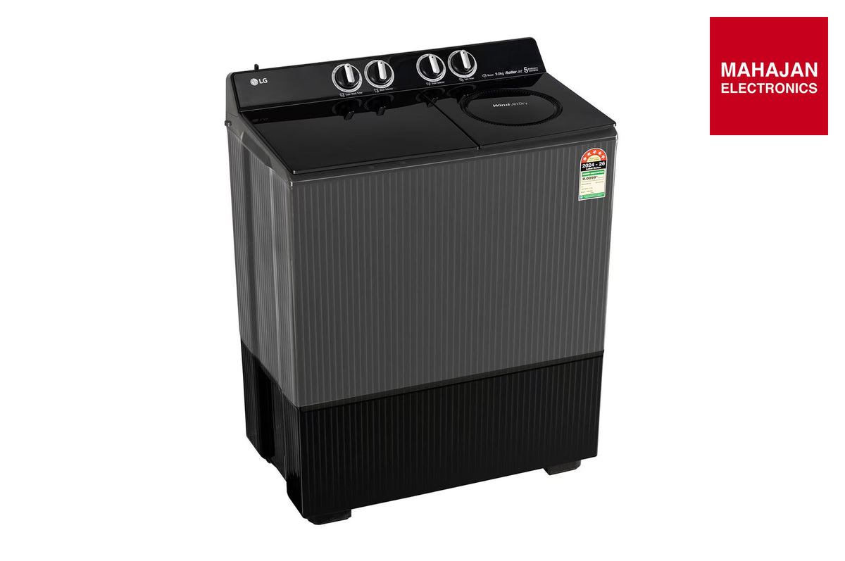 LG PX900H3SK4Z 9 KG Semi Automatic Washing Machine with Roller Jet Pulsator+, Rat Away Technology, Wind Jet โ Mahajan Electronics Online.