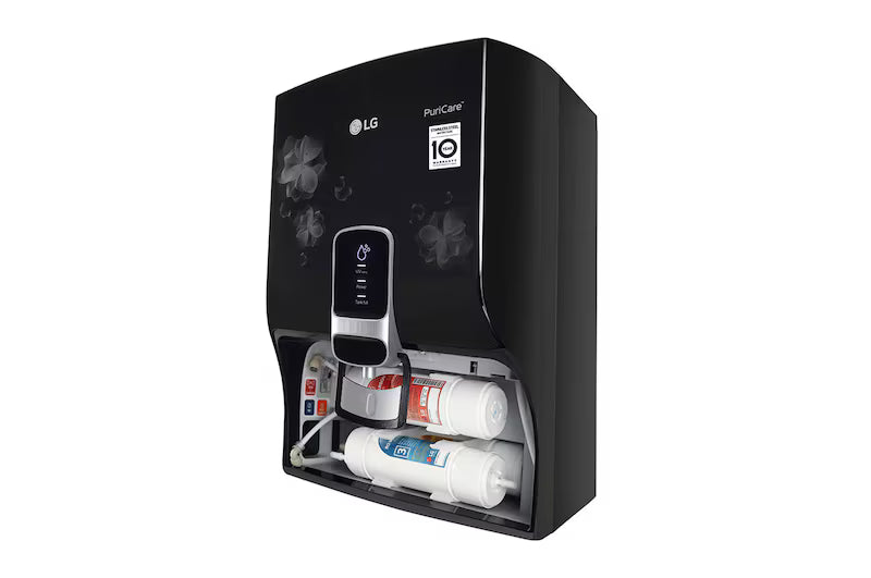 LG WW151NT 8L RO+UV+Mineral Booster Water Purifier, Steel Tank, Black-Online Mahajan Electronics