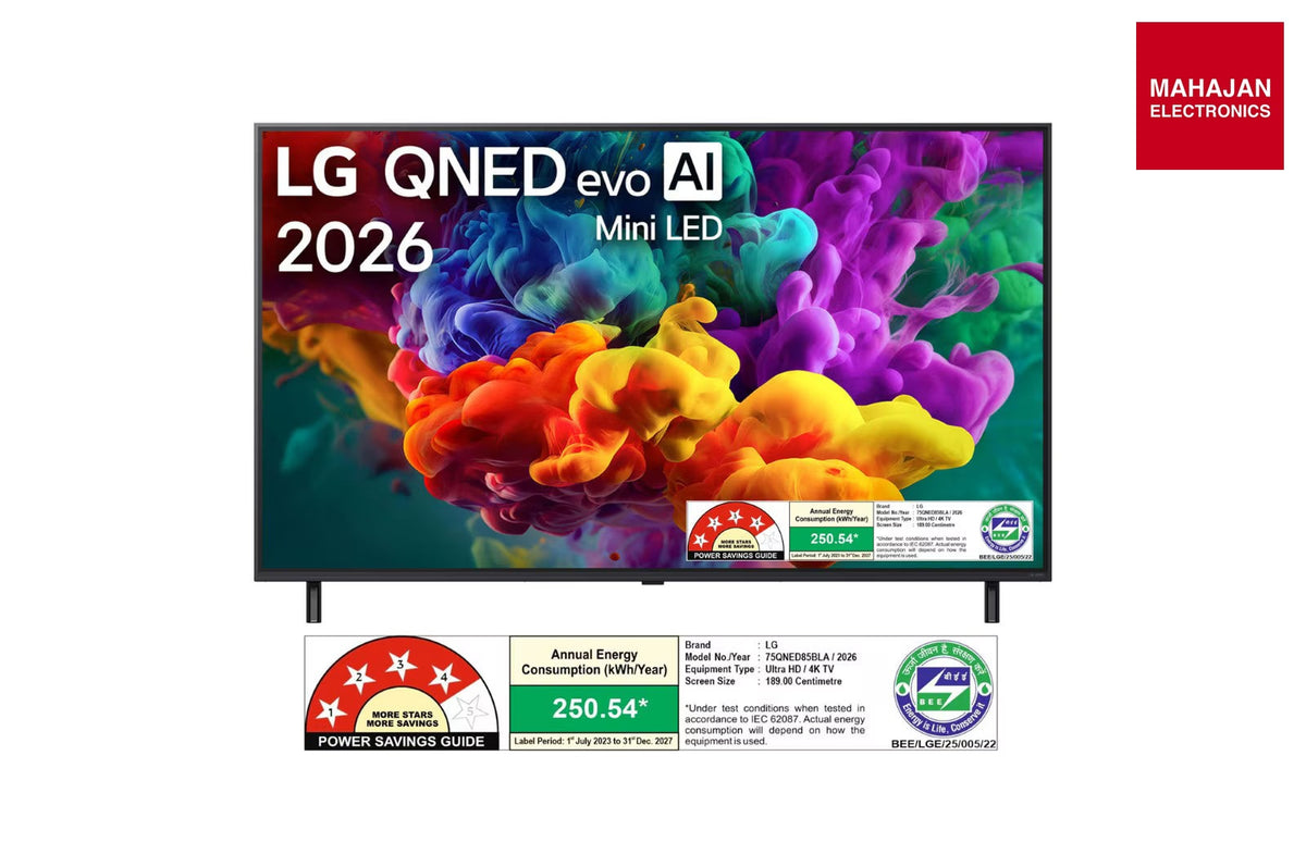 LG 65QNED85BLA 164 cm (65) LG QNED evo AI 4K MiniLED TV with α8 AI Processor Gen3, with HDR10 Pro 2026 – Mahajan Electronics Online.