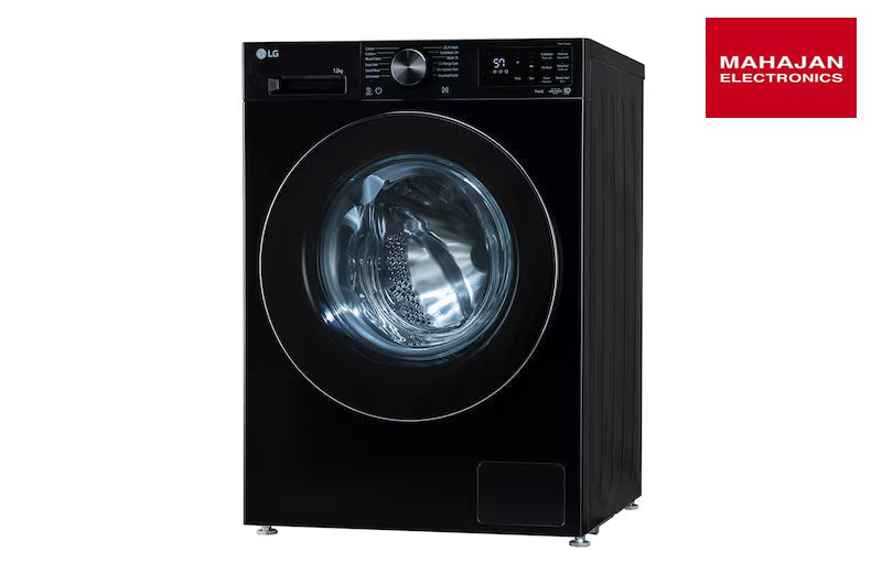 LG FX1412N5O 12 Kg 5 Star Front Load Washing Machine with AI Direct Drive™, TurboWash 360˚, 6 Motion & Steam – Mahajan Electronics Online.