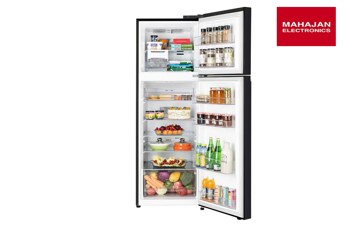 LG GLT3426SNES 343L 2 Star Frost Free Double Door Convertible Refrigerator (Ebony Sheen) LG – Mahajan Electronics Online.