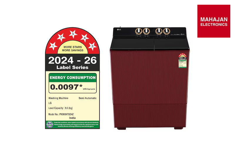 LG PX900H7SD4Z 9 Kg Semi Automatic Washing Machine with Wind Jet Dry+ Technology | Roller Jet Pulsator+ โ Mahajan Electronics Online.