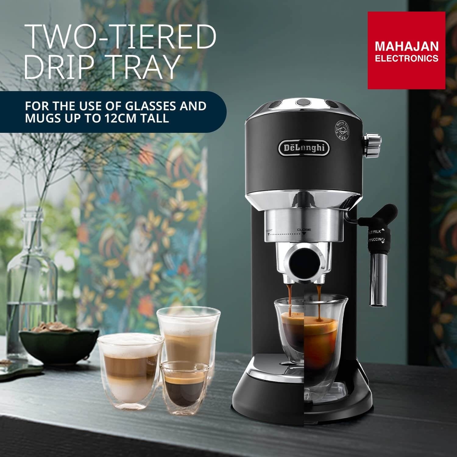 De’Longhi EC685.BK 15-Bar Pump Espresso Coffee Machine (Black) De'Longhi