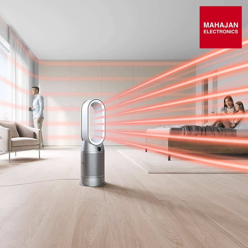 Dyson HP07 Purifier Hot+Cool Air Purifier with Heater | HEPA H13 Filter | Wi-Fi & Voice Enabled | Bladeless Fan | White/Silver Dyson