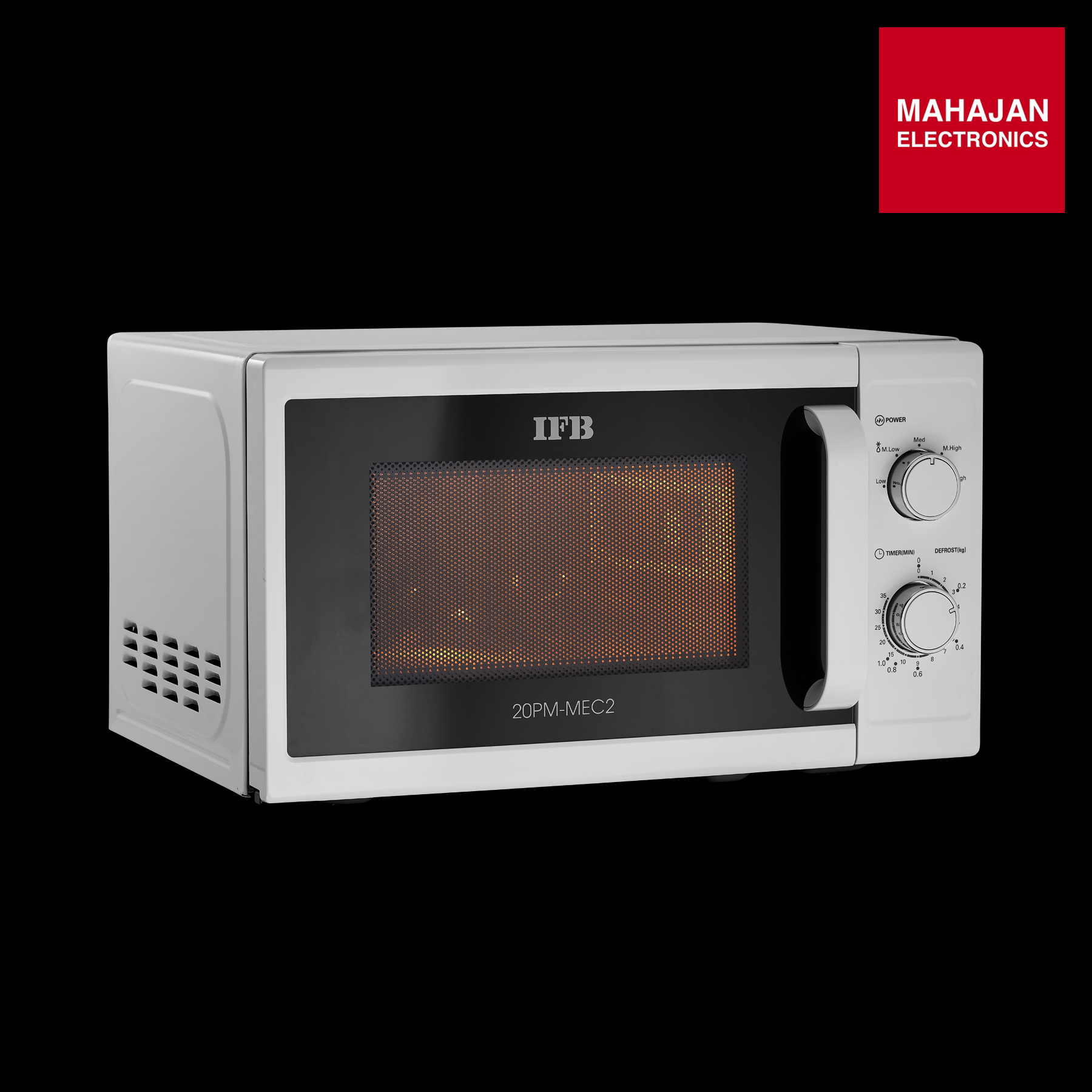 IFB 20PM-MEC2 20 L Solo Microwave Oven (White) with Auto Defrost, 5 Power Levels Cavity IFB
