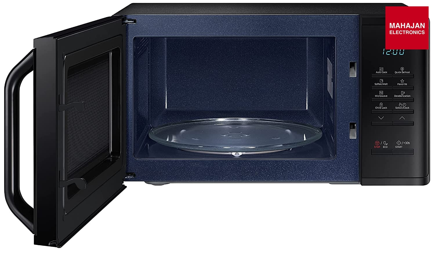 Samsung MS23A3513AK/TL 23L Solo Microwave Oven (Black, Ceramic Enamel, Quick Defrost, AutoCook, ECO Mode, Child Lock) Samsung