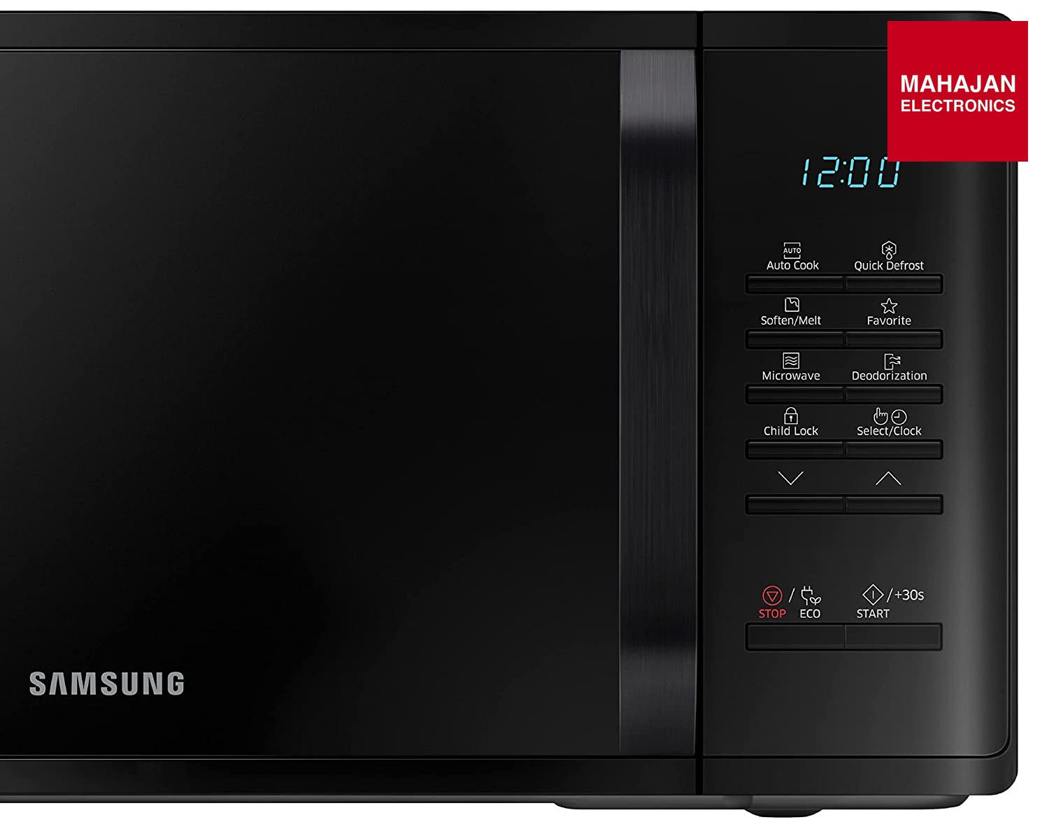 Samsung MS23A3513AK/TL 23L Solo Microwave Oven (Black, Ceramic Enamel, Quick Defrost, AutoCook, ECO Mode, Child Lock) Samsung