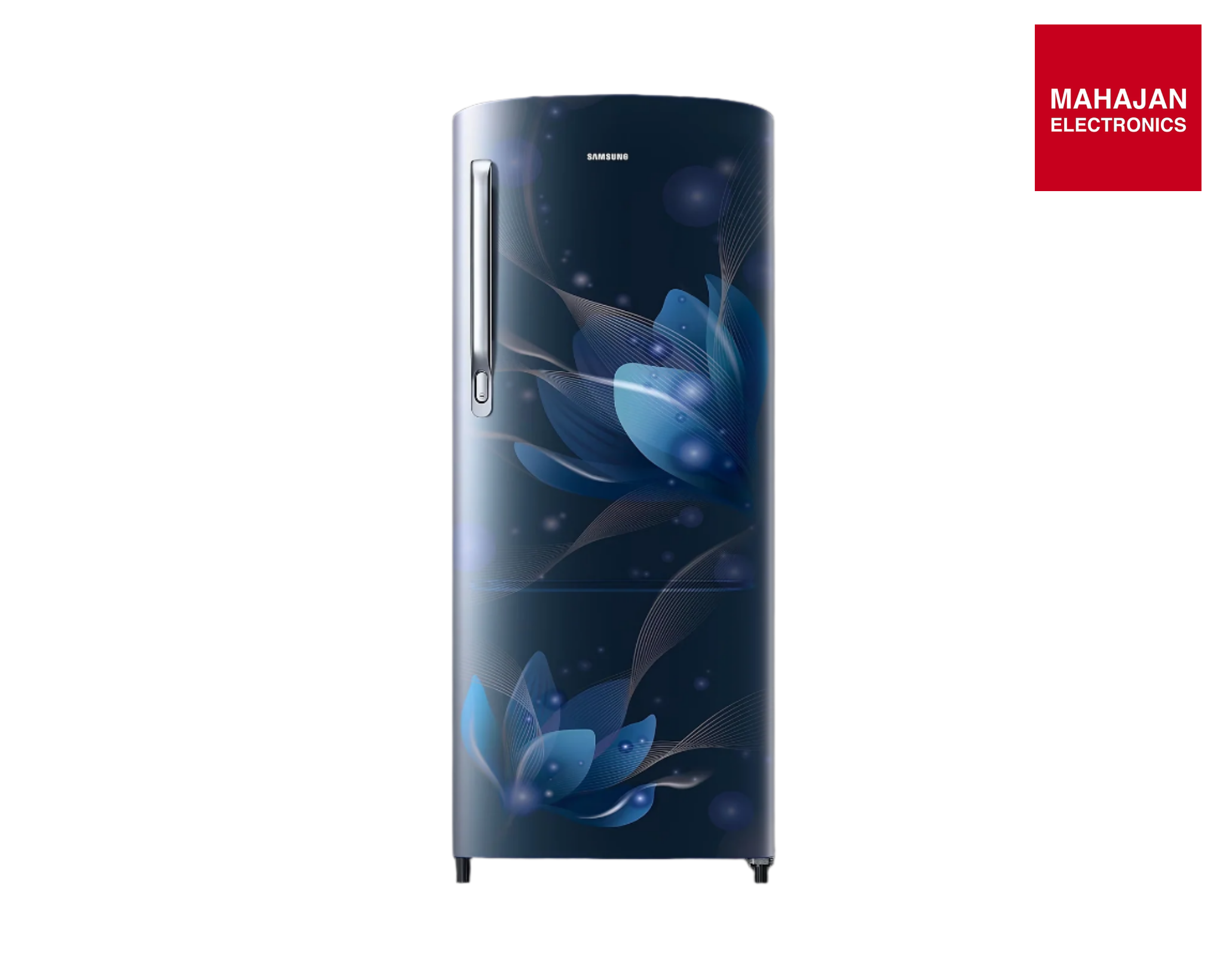 Samsung 184L 2 Star Digital Inverter Direct-Cool Single Door Refrigerator(RR20C2712U8/NL,Blooming Saffron Blue) - Mahajan Electronics Online
