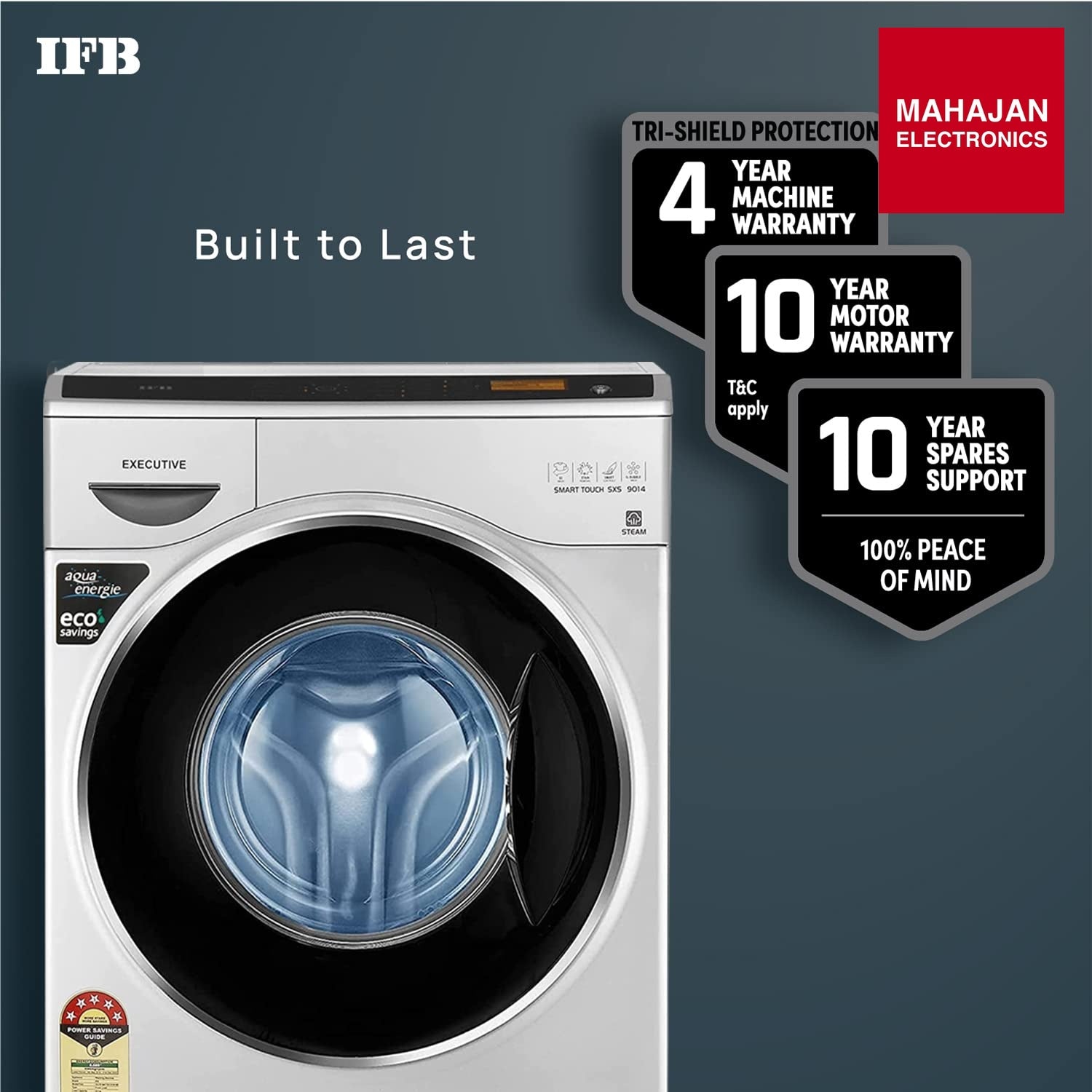 IFB EXECUTIVE SMART TOUCH SXS, Silver 9 Kg 5 Star Front Load Washing Machine 2X Power Steam ( Bubble Wash, 4 – Mahajan Electronics Online.