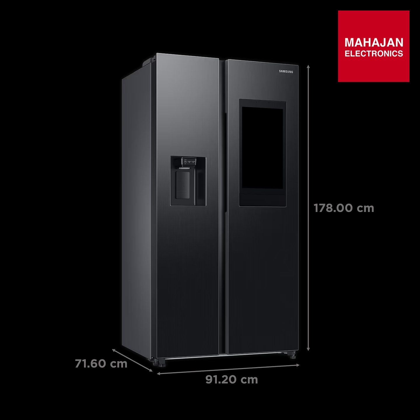 Samsung 615L 3 Star Convertible 5 In 1 Digital Inverter Side by Side Refrigerator, (RS7HCG8543B1HL, EZ Clean – Mahajan Electronics Online.