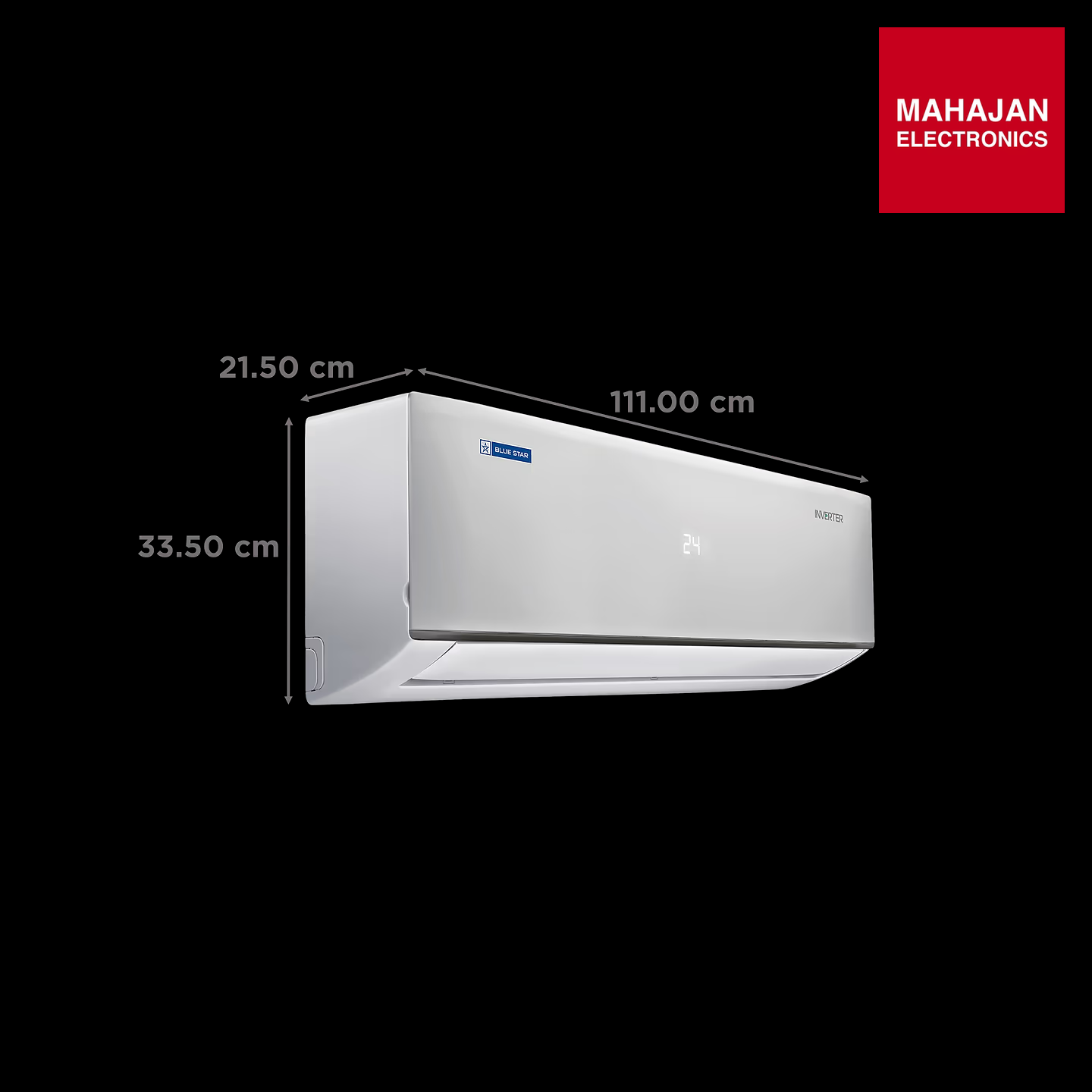 Blue Star IC524DNU 5 in 1 Convertible 2 Ton 5 Star Inverter Split AC with Turbo Cool Technology ( Copper Condenser) Bluestar
